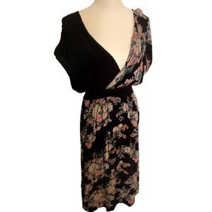 Black cross cross casual dress Sz 0